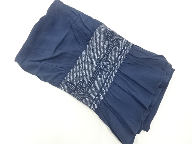 正絹　絞り笹模様男物兵児帯